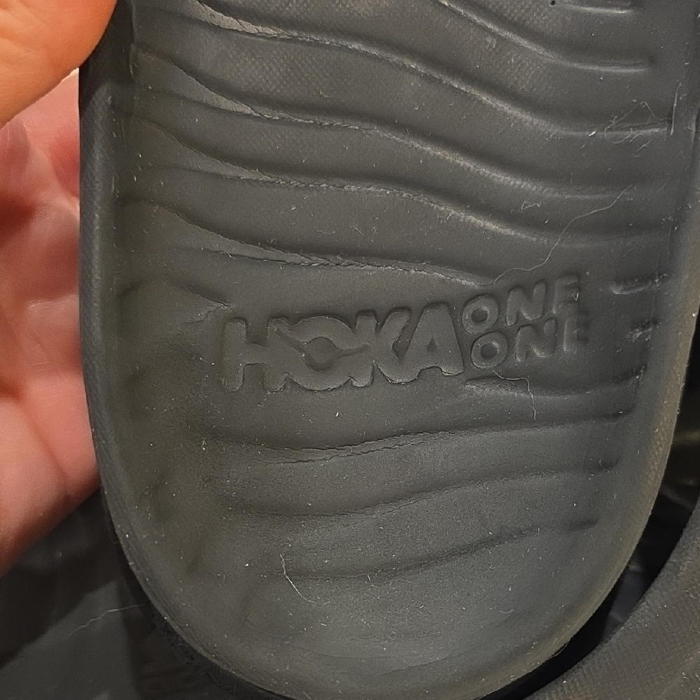 Hoka One One Charcoal Slide Sandals - Picture 5 of 10